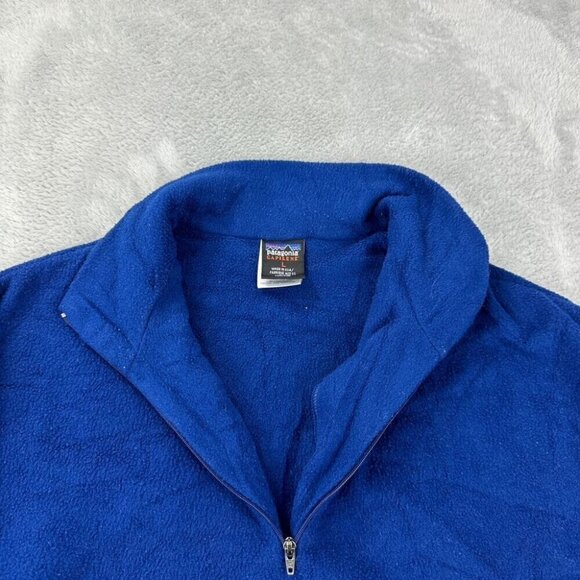 Vintage Patagonia Capilene Blue Fleece 1/4 Zip Pullover Men's Size Large 43482 - Picture 3 of 13